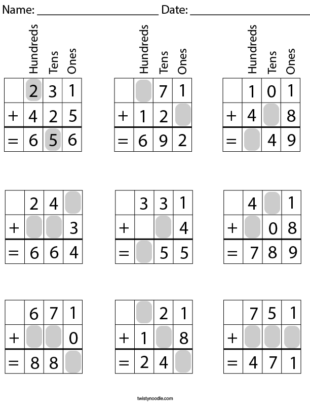 3-digit-addition-fill-in-the-missing-numbers-math-worksheet-twisty